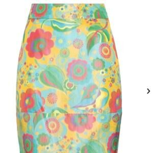 Marni floral a line skirt multicolor size 6